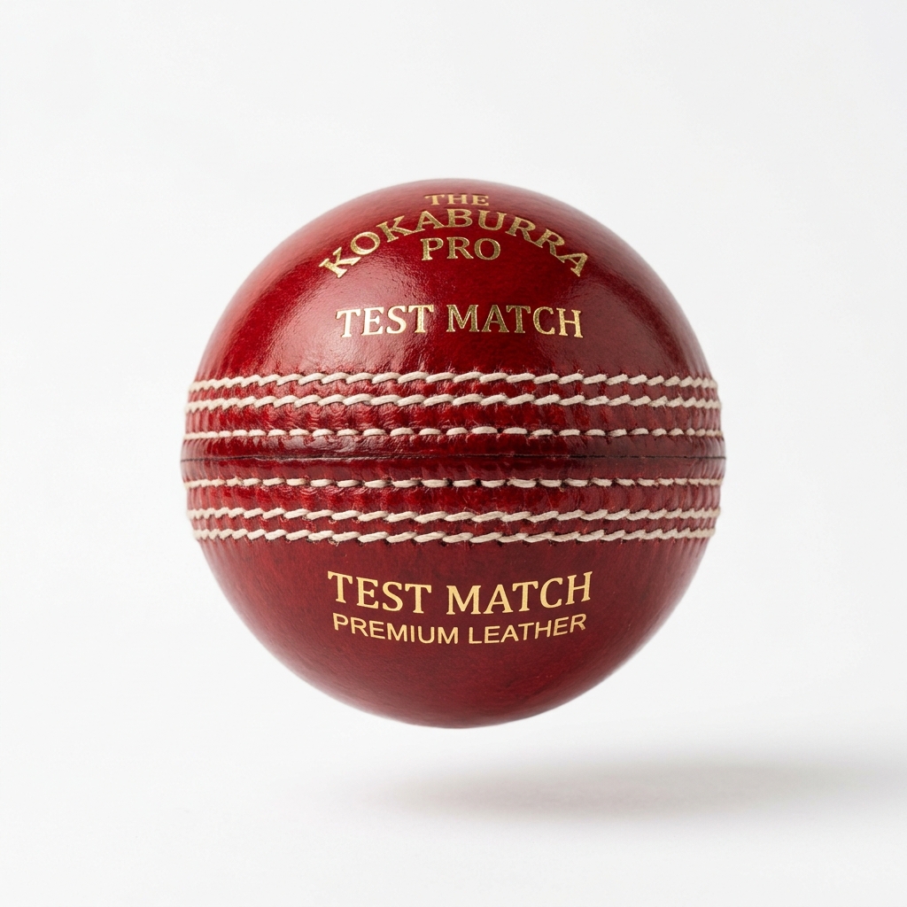 Elite Red Alum-Tanned Leather Cricket Ball